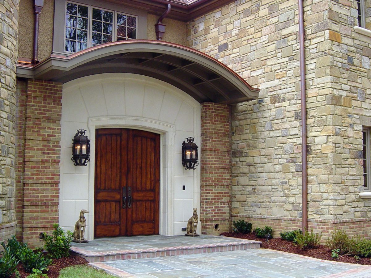 900 #446130 Front Entranceway With Arched French Doors save image Exterior Arched Doors 45071200