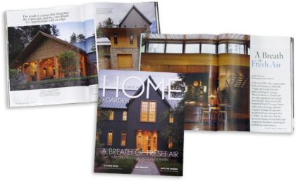 Carolina Home + Garden with article of home we worked on